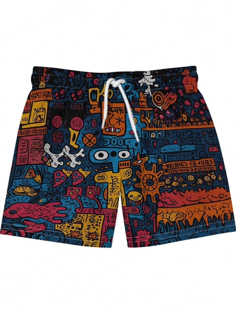 Mens Beach Shorts 3D Digital P – Swim Trunk Quick Dry recenzja i cena