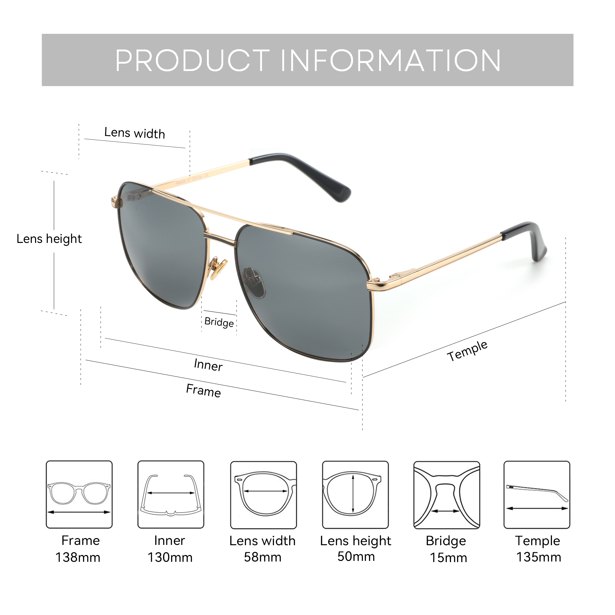 BLUEMOKY Aviator Polarized Pre – Sunglasses Aviator Polarized recenzja i cena