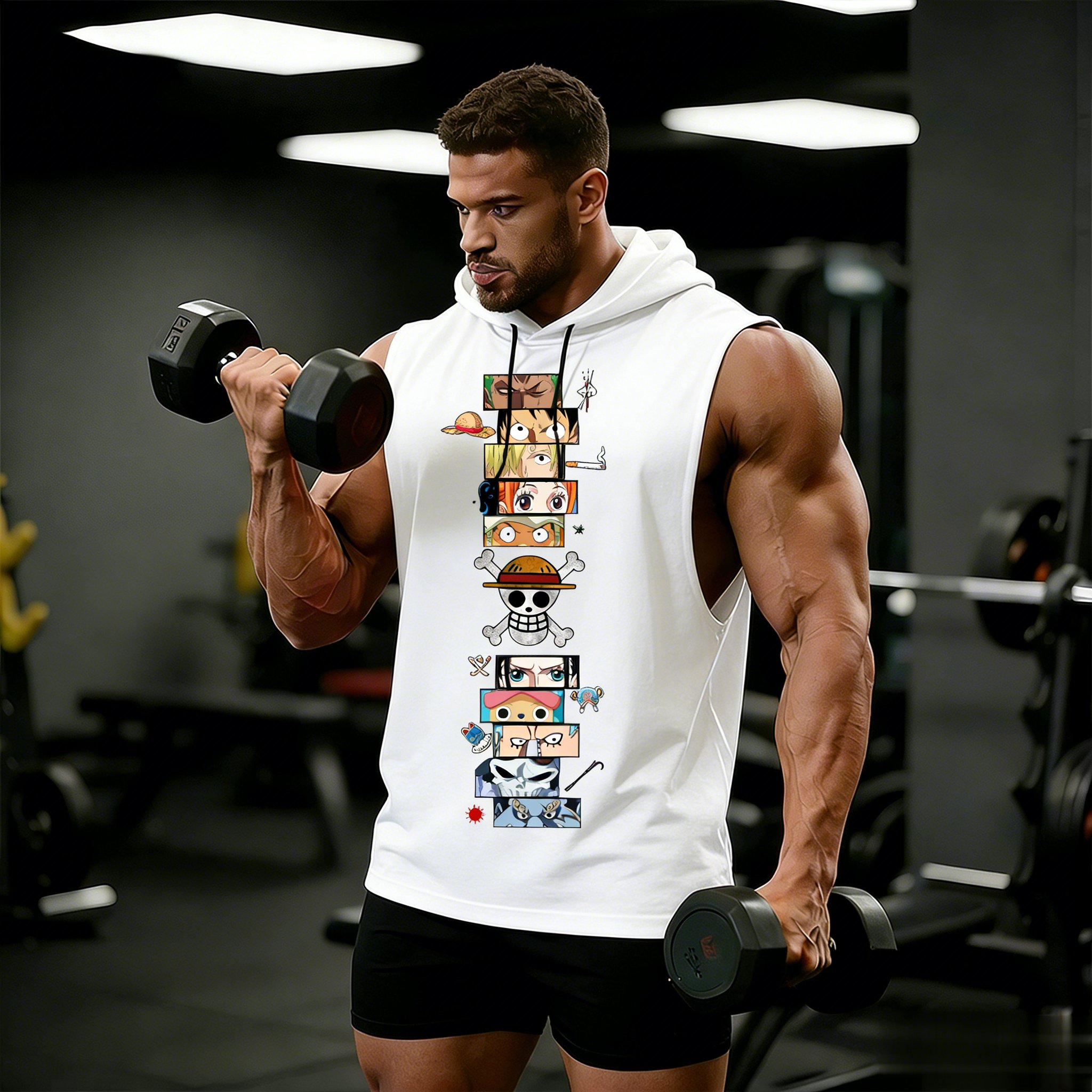One Piece Anime Hoodie Sleevel – Tank Top Muscle recenzja i cena