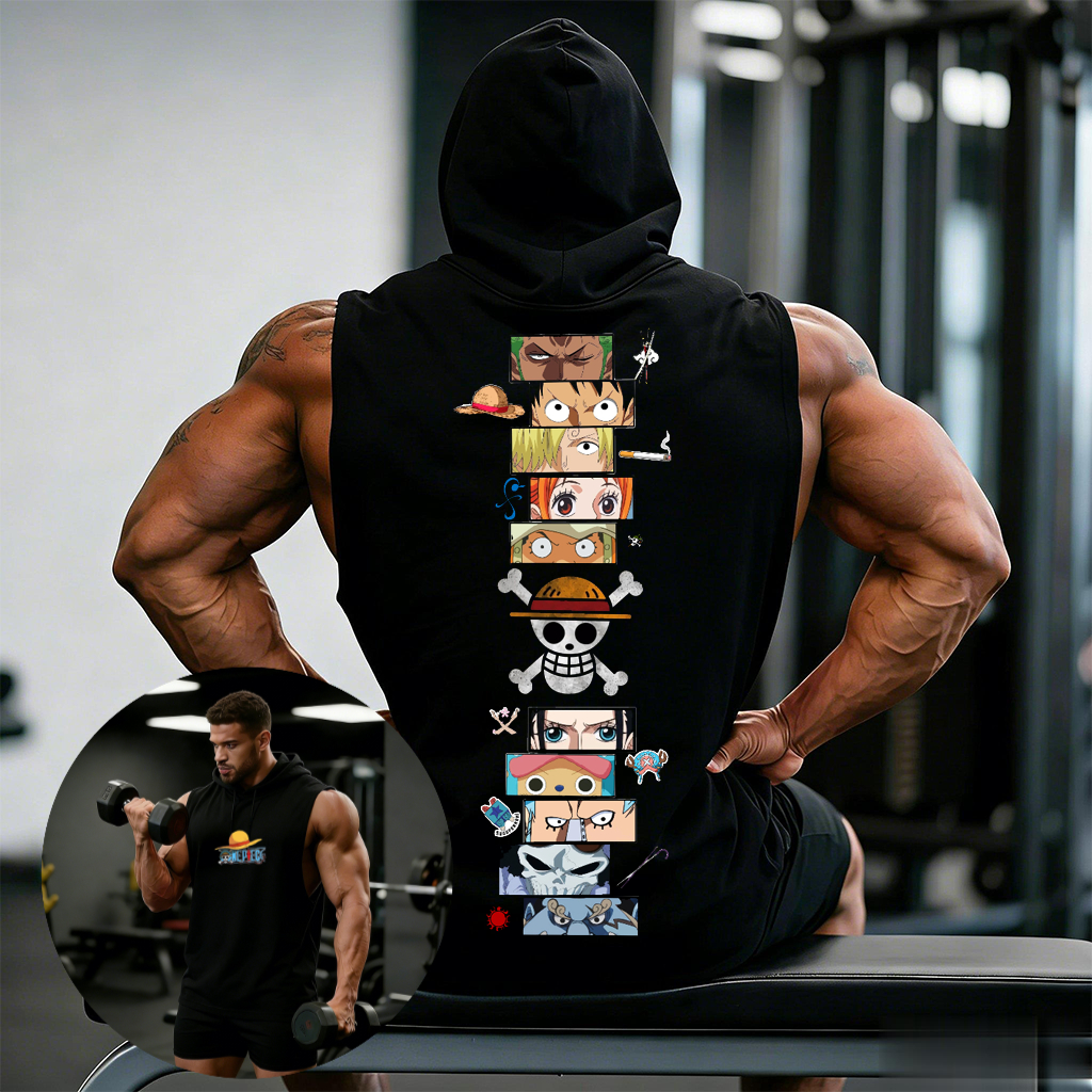 One Piece Anime Hoodie Sleevel – Tank Top Muscle recenzja i cena