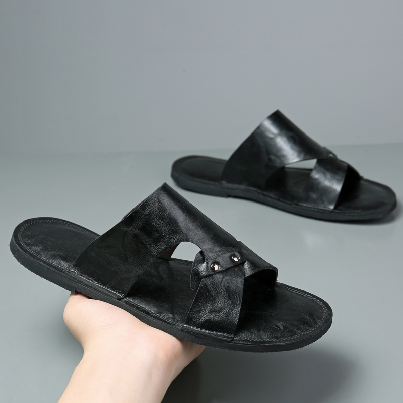 Handmade Leather Slippers Men  – Flip Flop Leather Men recenzja i cena
