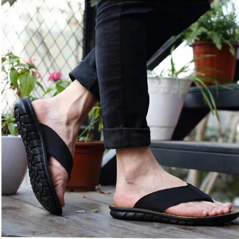 Roma Retro Man Slipper Solid C – Flip Flop Leather Men recenzja i cena