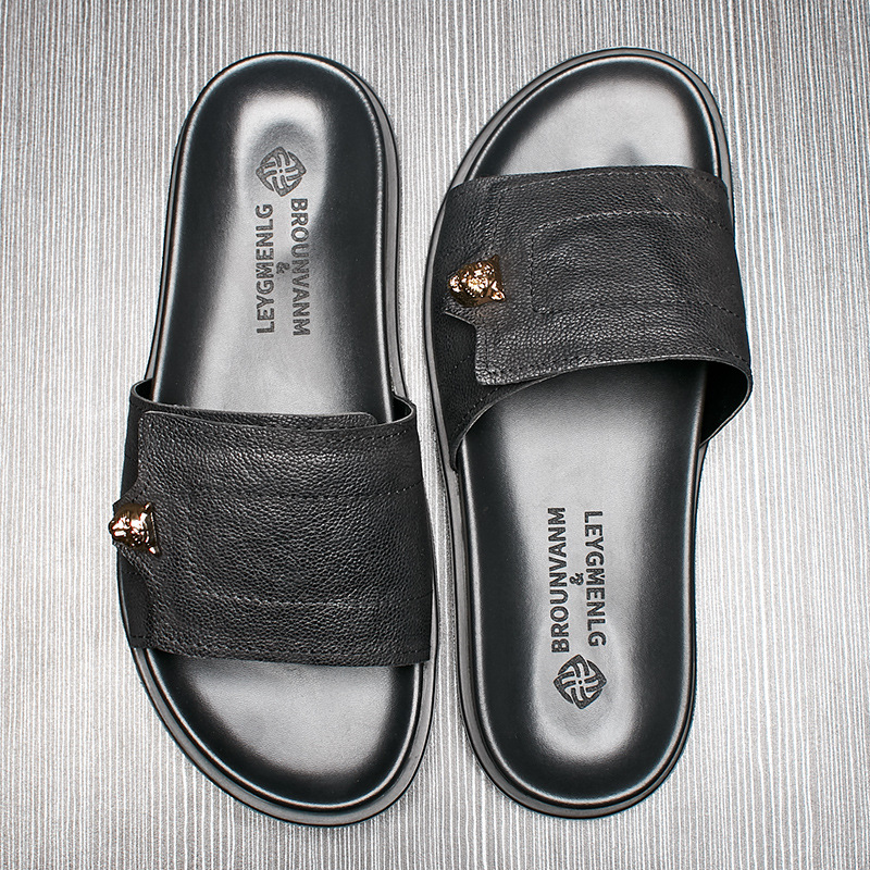 2025 New Genuine Leather Slipp – Flip Flop Leather Men recenzja i cena