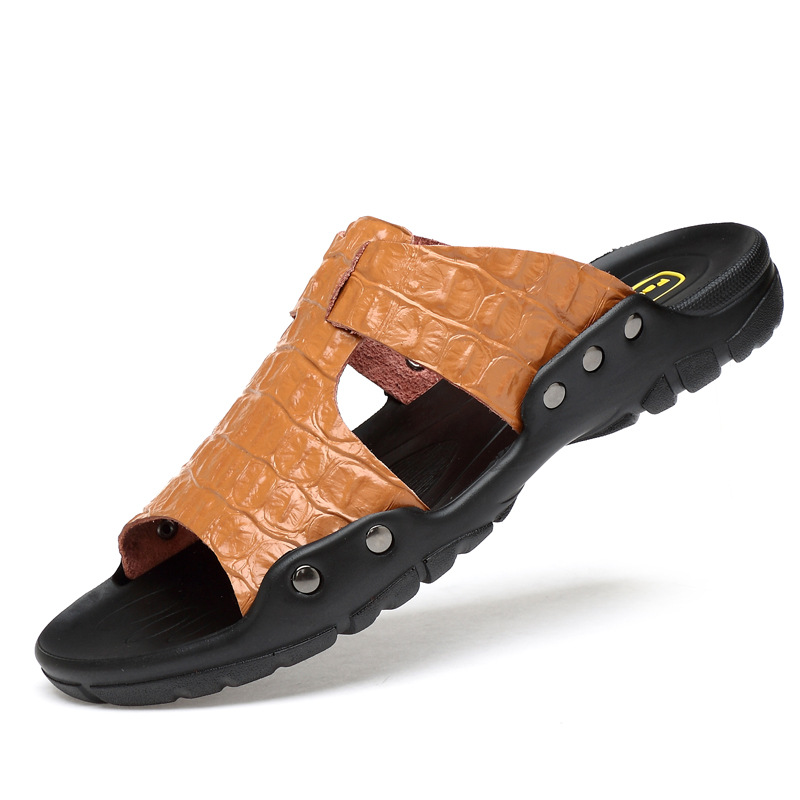 Leather Sandals Men's Comforta – Flip Flop Leather Men recenzja i cena