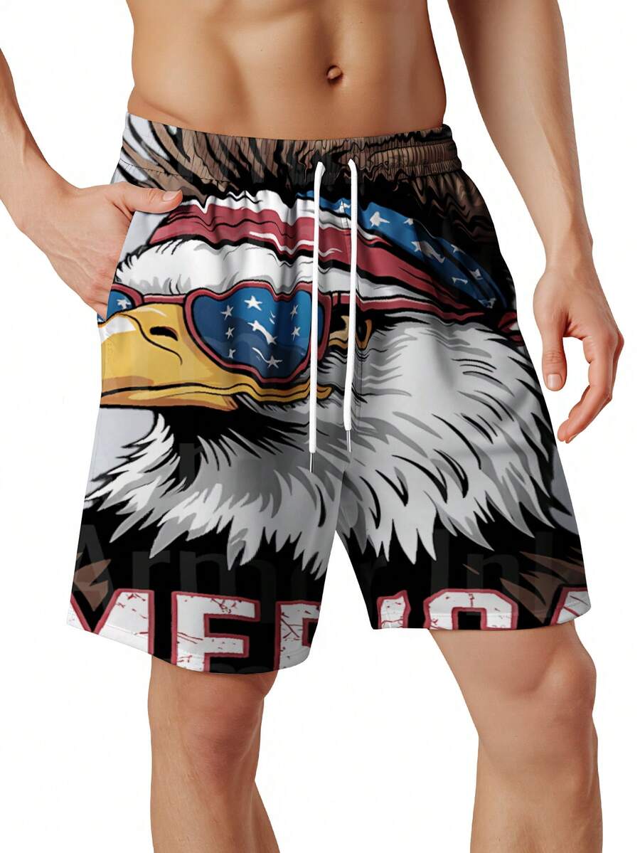 Patriotic Mens Swim Trunks Wit – Swim Trunk Quick Dry recenzja i cena