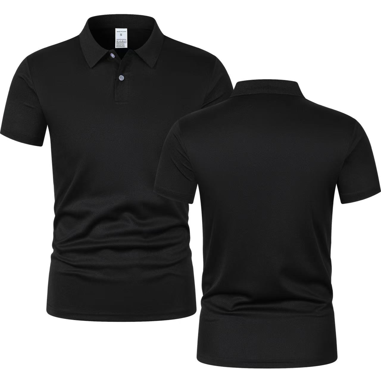 2025 New Summer Men's Short Sl – Polo Shirt Pique recenzja i cena