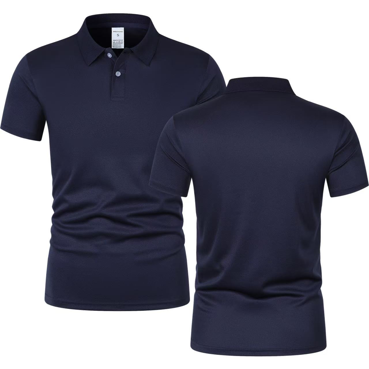 2025 New Summer Men's Short Sl – Polo Shirt Pique recenzja i cena