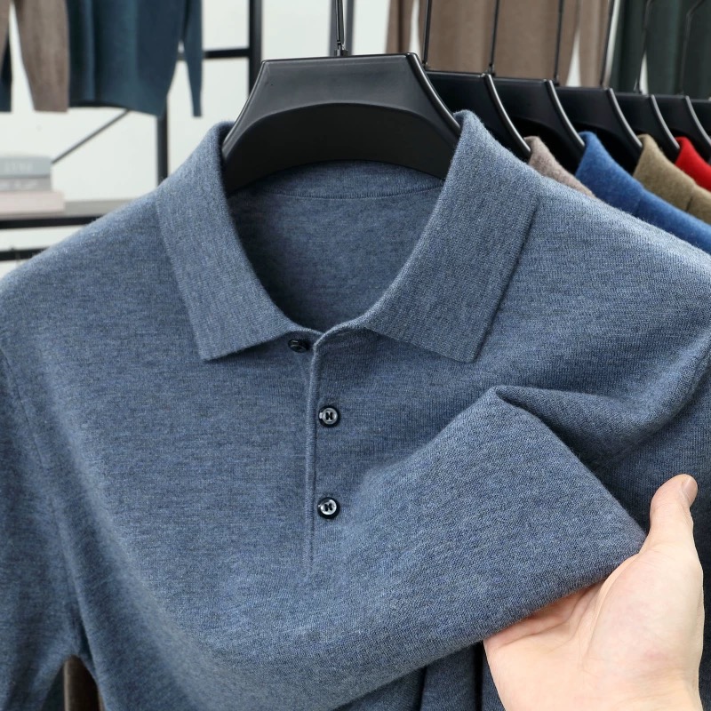 Fashion luxury knitted long sl – Polo Shirt Pique recenzja i cena