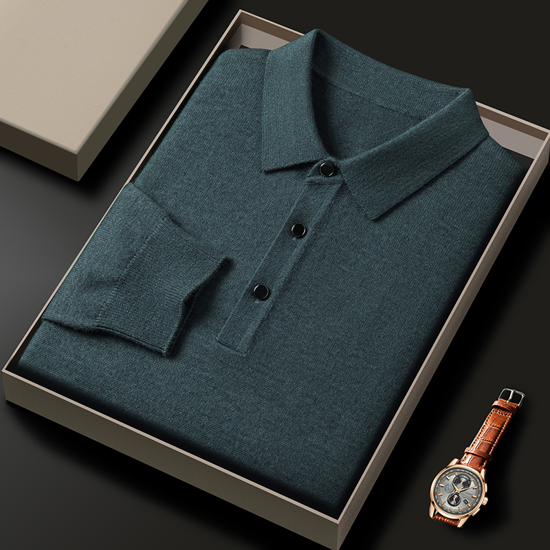Fashion luxury knitted long sl – Polo Shirt Pique recenzja i cena