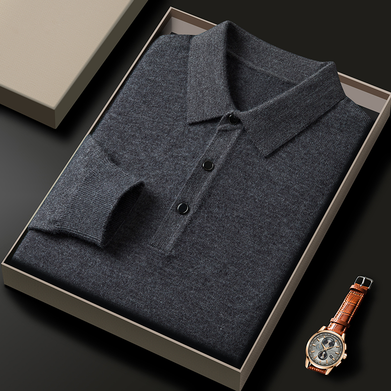 Fashion luxury knitted long sl – Polo Shirt Pique recenzja i cena