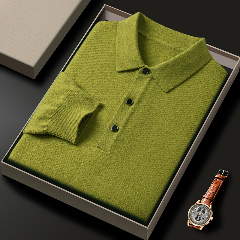 Fashion luxury knitted long sl – Polo Shirt Pique recenzja i cena
