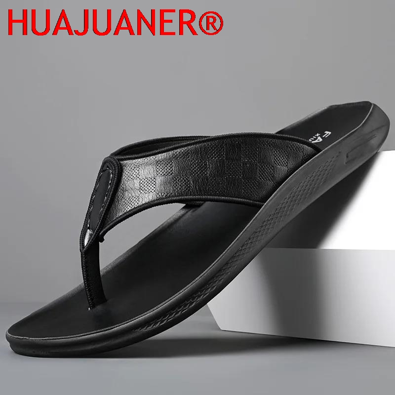 Casual Outdoor Men's Sandals S – Flip Flop Leather Men recenzja i cena